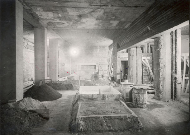 Budowa nowego holu, rok 1946